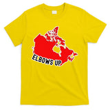Elbows Up - Canada Map - Anti Trump - True North - Never 5 T-Shirt