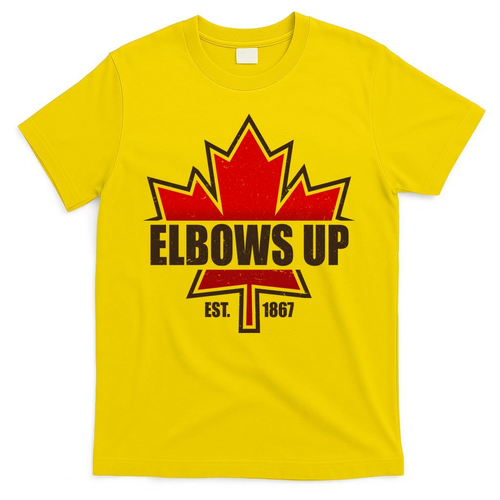 Elbows Up Canada EST 1867 Protest T-Shirt