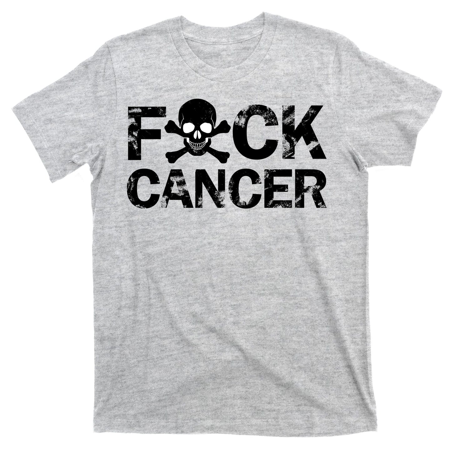 F Cancer Crossbone Skeleton T-Shirt