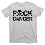 F Cancer Crossbone Skeleton T-Shirt