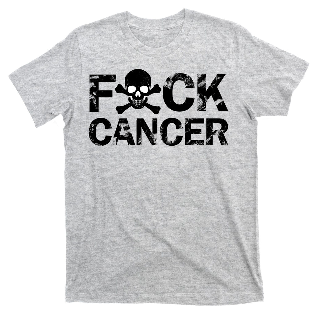 F Cancer Crossbone Skeleton T-Shirt