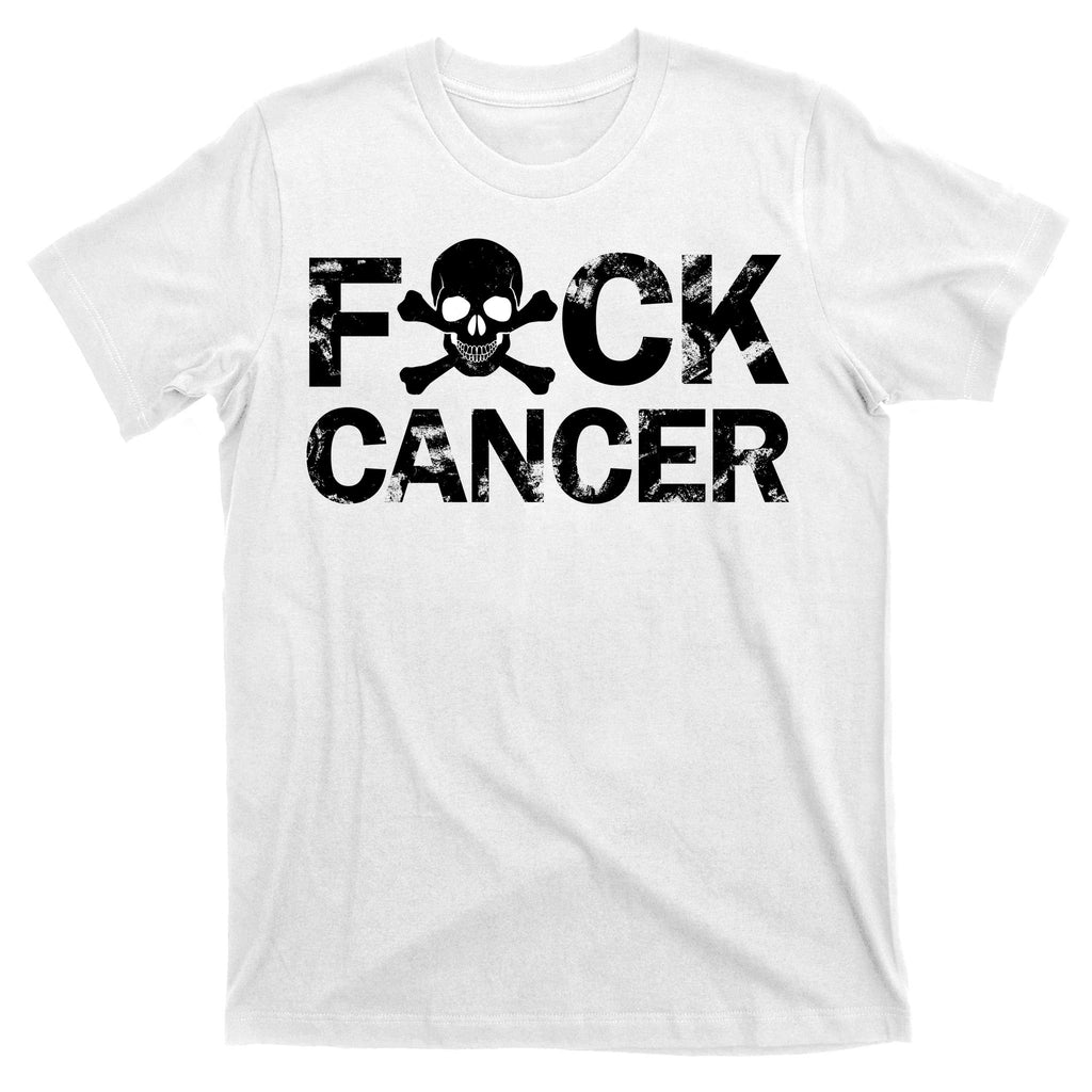 F Cancer Crossbone Skeleton T-Shirt
