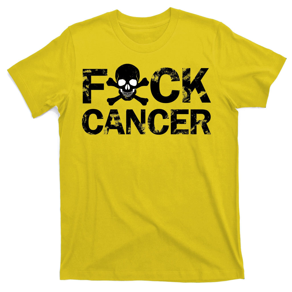 F Cancer Crossbone Skeleton T-Shirt