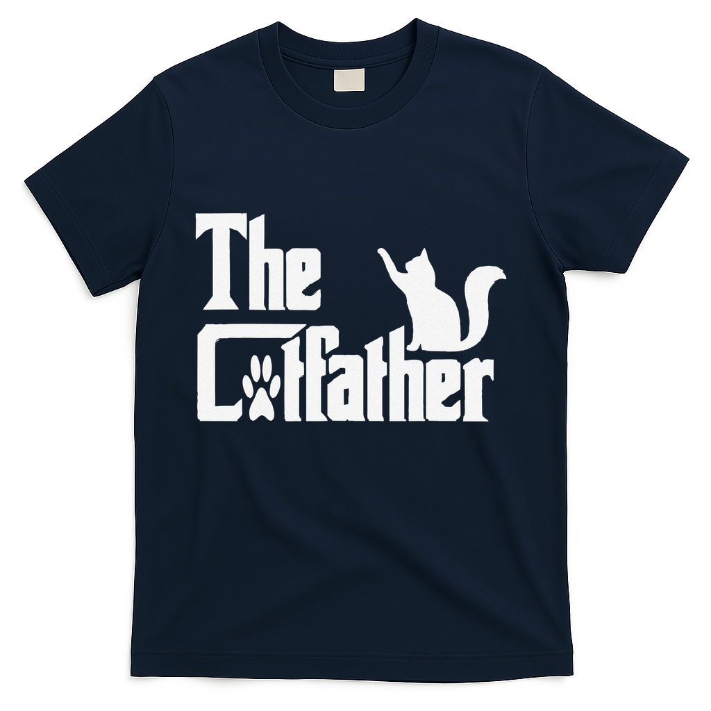 Retro The Cat Father Cat Lover Cat Dad Best Cat Meme T-Shirt