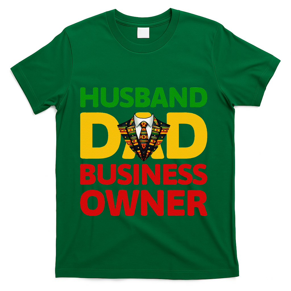 Husband Dad Small Business Owner African American Ceo T-Shirt
