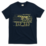 Gsp Dad Camo American Flag German Shorthaired Pointer Dog T-Shirt