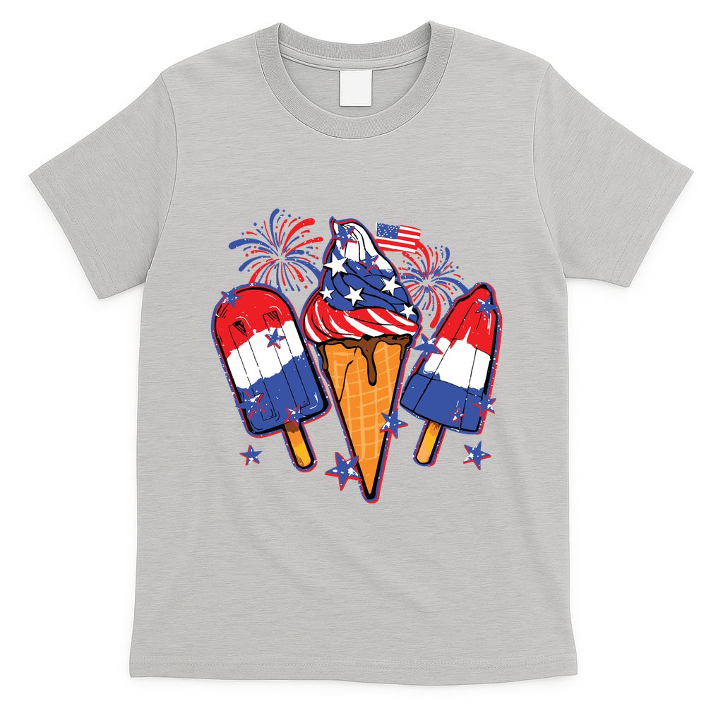 Funny 4th Of July Patriotic Popsicle T-Shirt