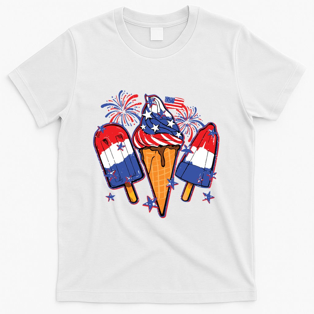 Funny 4th Of July Patriotic Popsicle T-Shirt