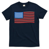 Funny 4th Of July Beer Pong American Flag T-Shirt