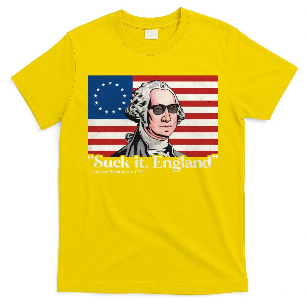 Funny 4th Of July Suck It England Patriotic 1776 USA Flag T-Shirt