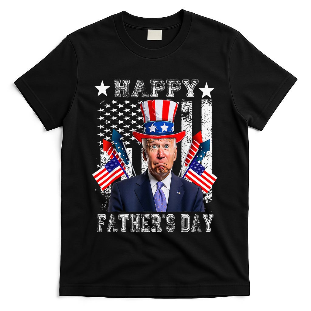 Funny 4th Of July Confused Joe Biden Happy FatherS Day T-Shirt