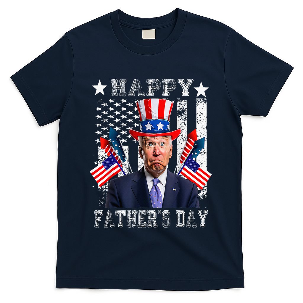 Funny 4th Of July Confused Joe Biden Happy FatherS Day T-Shirt