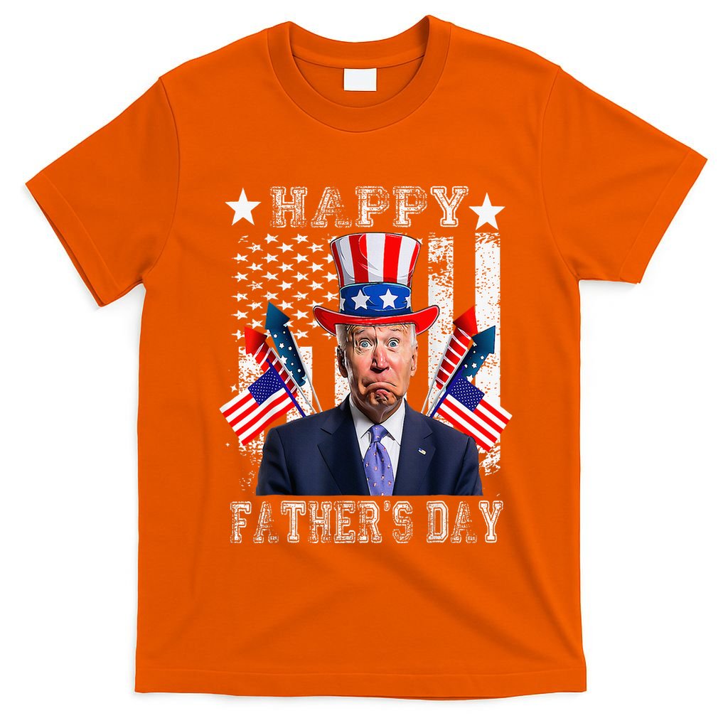 Funny 4th Of July Confused Joe Biden Happy FatherS Day T-Shirt