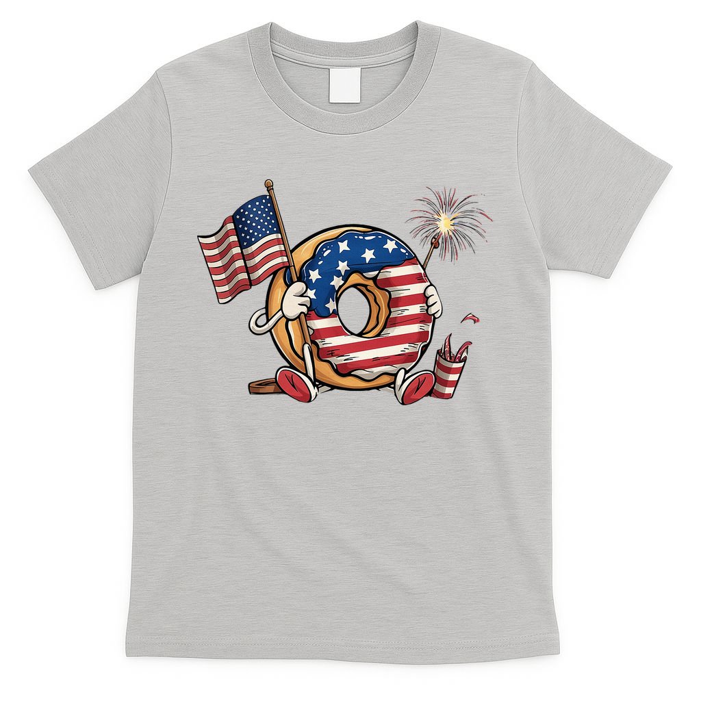 Funny 4th Of July Independence Donut Touch My Freedom T-Shirt