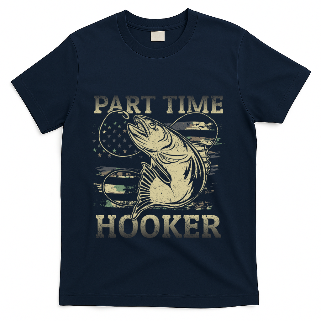 Part Time Hooker Fisher Funny Fishing Cute Gift T-Shirt