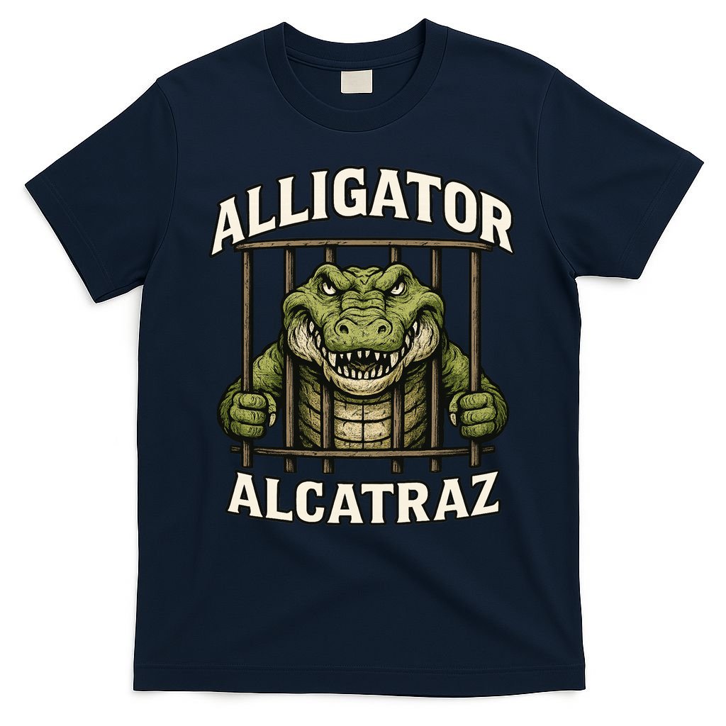 Funny Alligator Alcatraz Jail Prison Gator T-Shirt