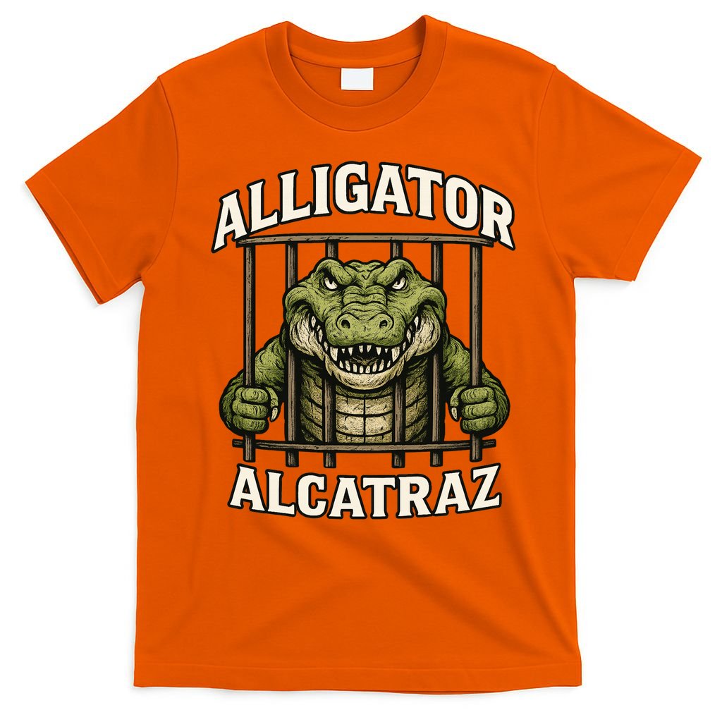 Funny Alligator Alcatraz Jail Prison Gator T-Shirt