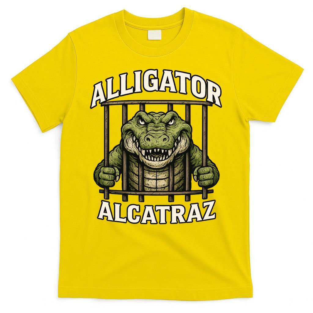 Funny Alligator Alcatraz Jail Prison Gator T-Shirt