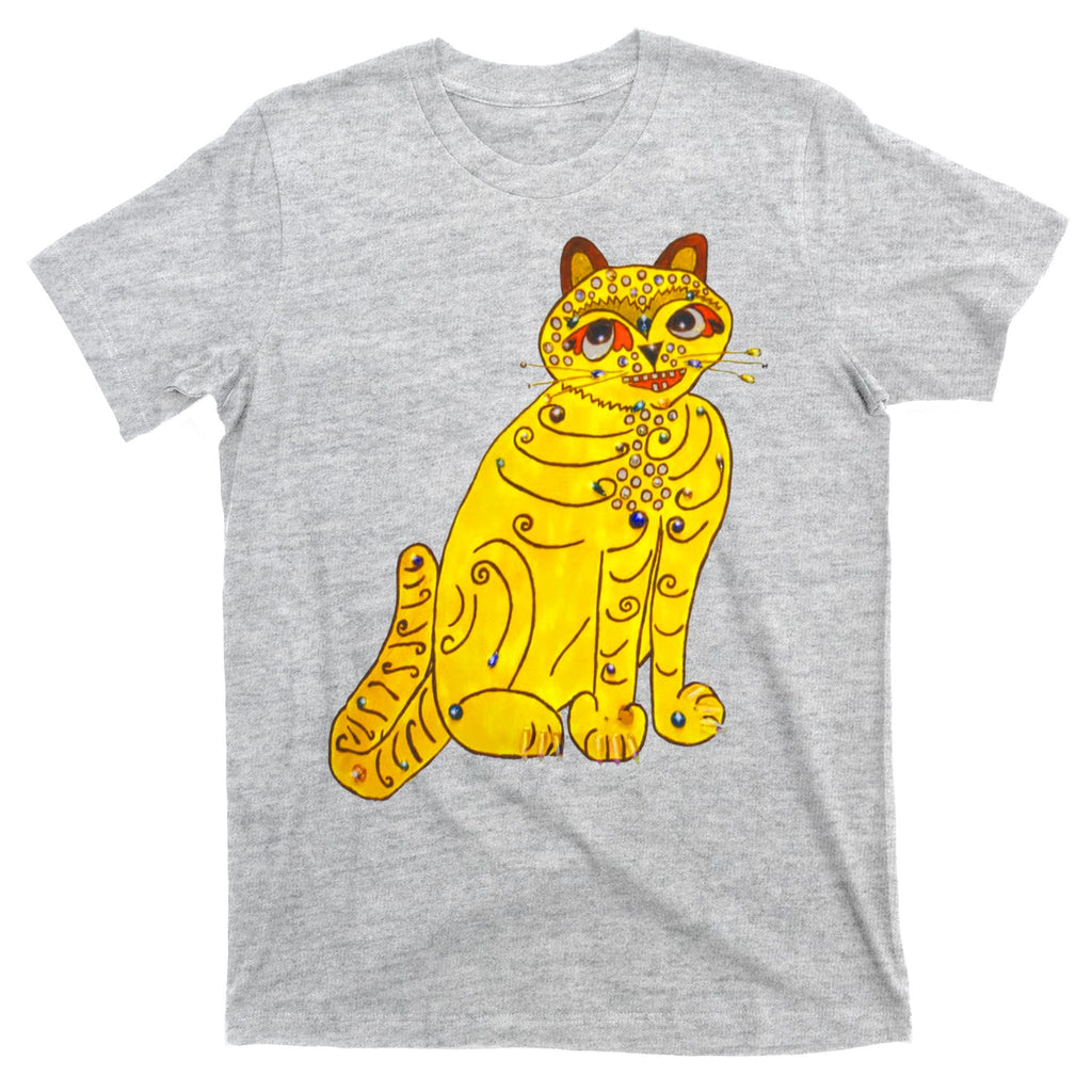 Funny Abba Yellow Cat T-Shirt