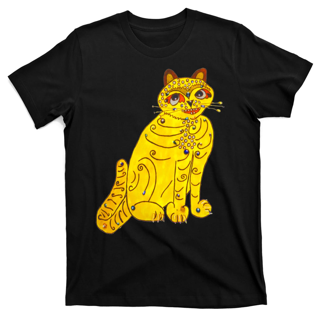 Funny Abba Yellow Cat T-Shirt