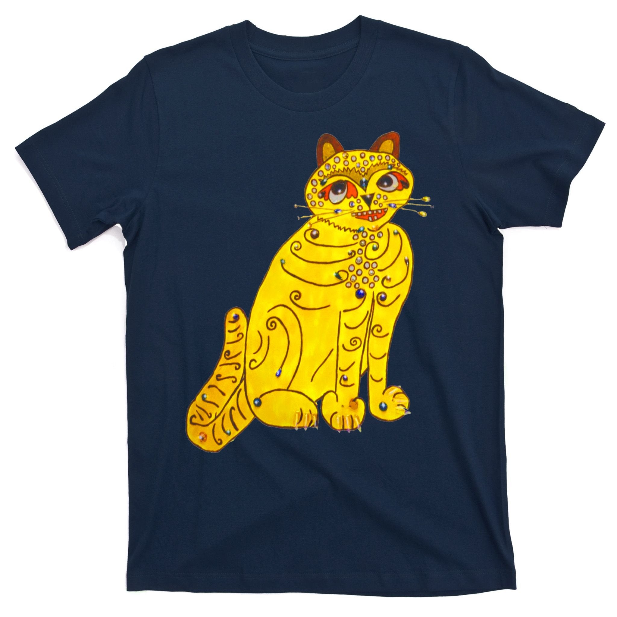 Funny Abba Yellow Cat T-Shirt