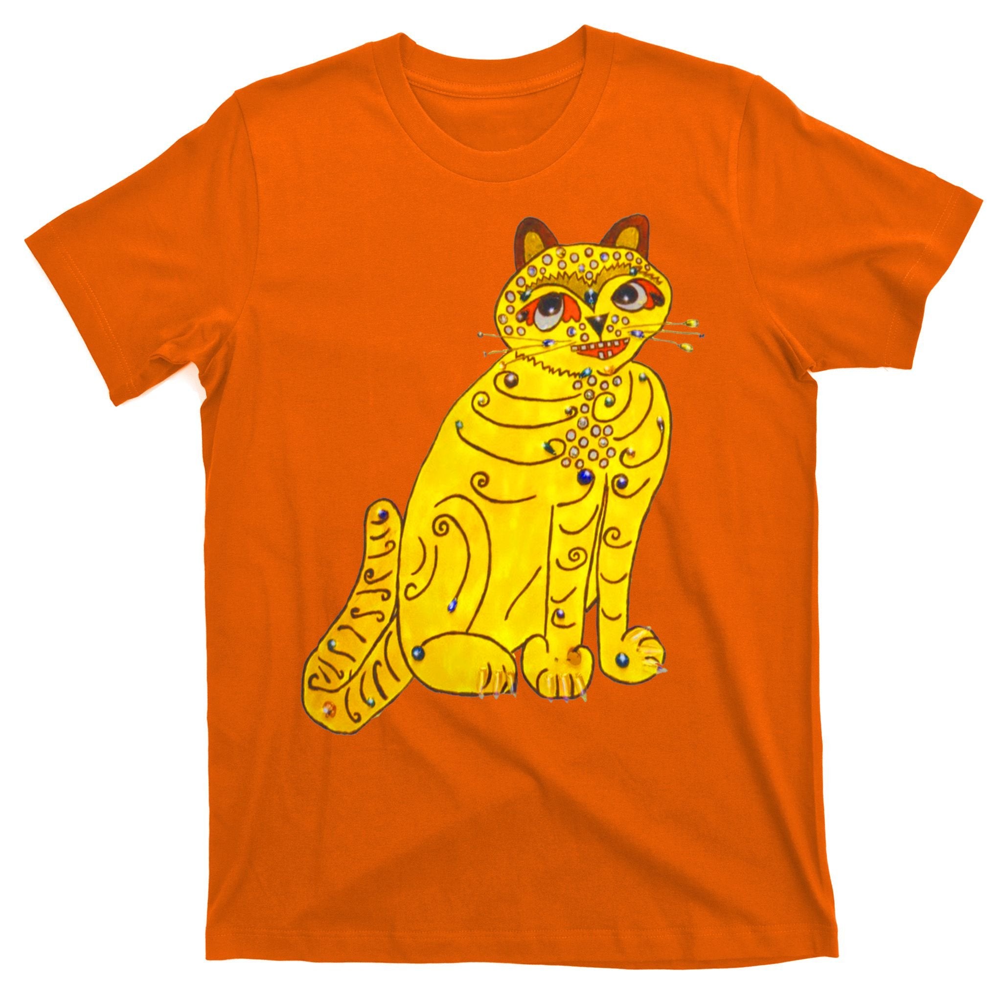 Funny Abba Yellow Cat T-Shirt