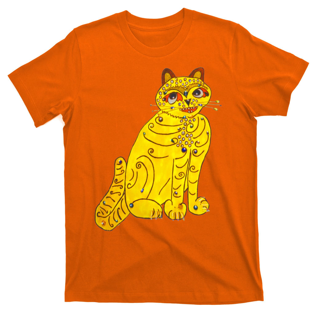 Funny Abba Yellow Cat T-Shirt