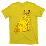 Funny Abba Yellow Cat T-Shirt