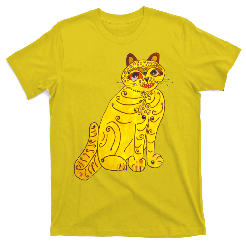Funny Abba Yellow Cat T-Shirt