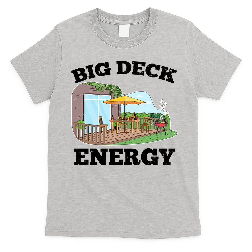 Funny Big Deck Energy Summer Vacation T-Shirt