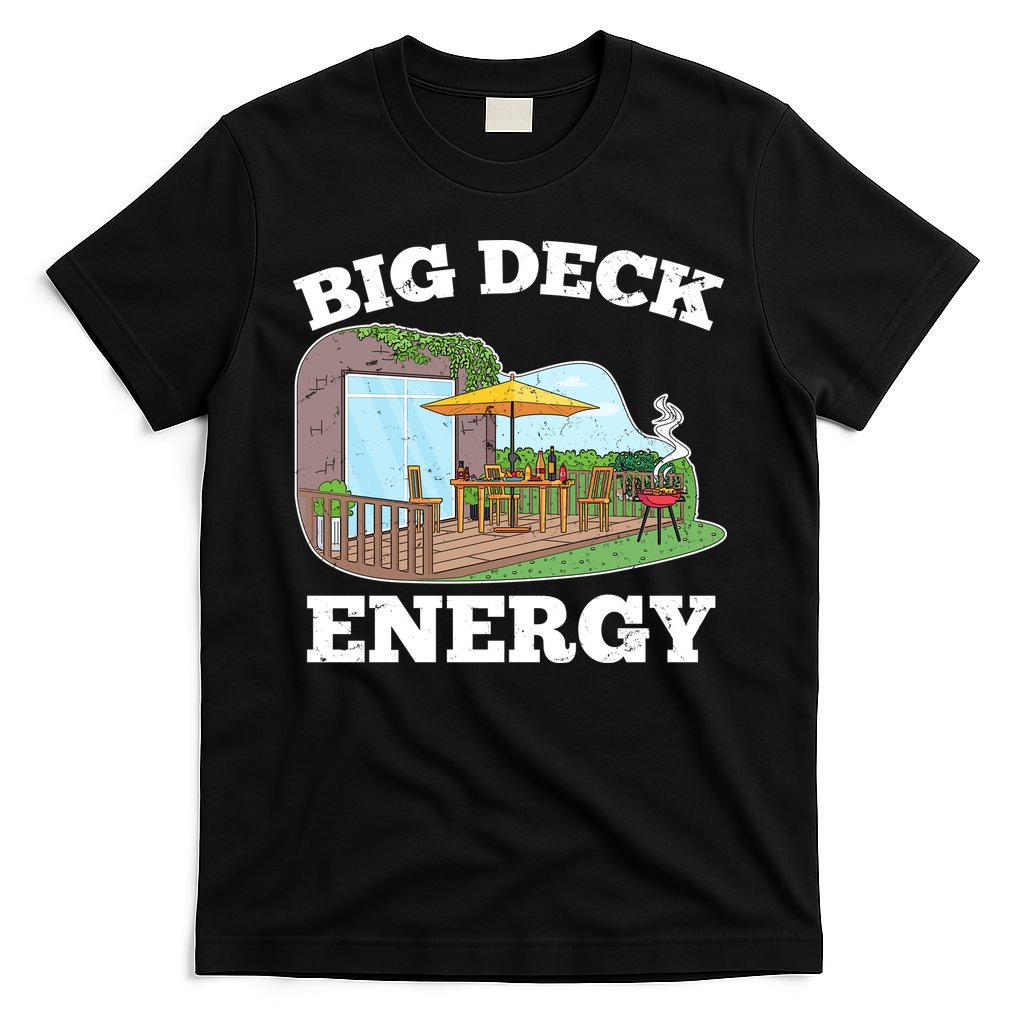 Funny Big Deck Energy Summer Vacation T-Shirt