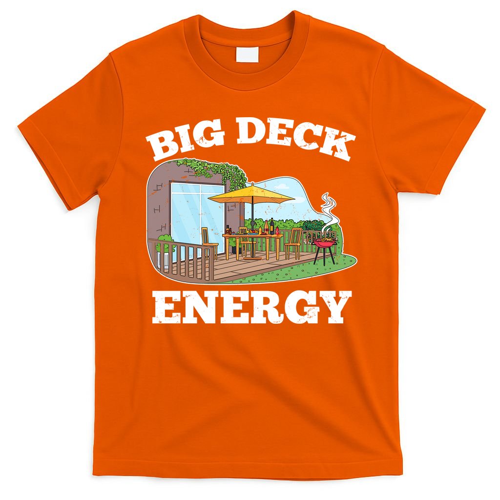 Funny Big Deck Energy Summer Vacation T-Shirt