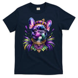 French Bulldog Owners With Mardi Gras Watercolor Dog Lovers Gift Retro T-Shirt