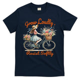 Floral Bike Subtle 8647 Trump Resist ,boho Vintage T-Shirt