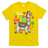Funny Back To School Llama Team Kindergarten First Day Cute Gift T-Shirt