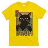 Funny Cat Bruh Meme Japanese Anime  T-Shirt