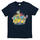Funny Cool Back to School Animals School Bus T-Shirt