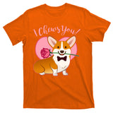 Funny Cute Corgi Valentine I Chews You T-Shirt
