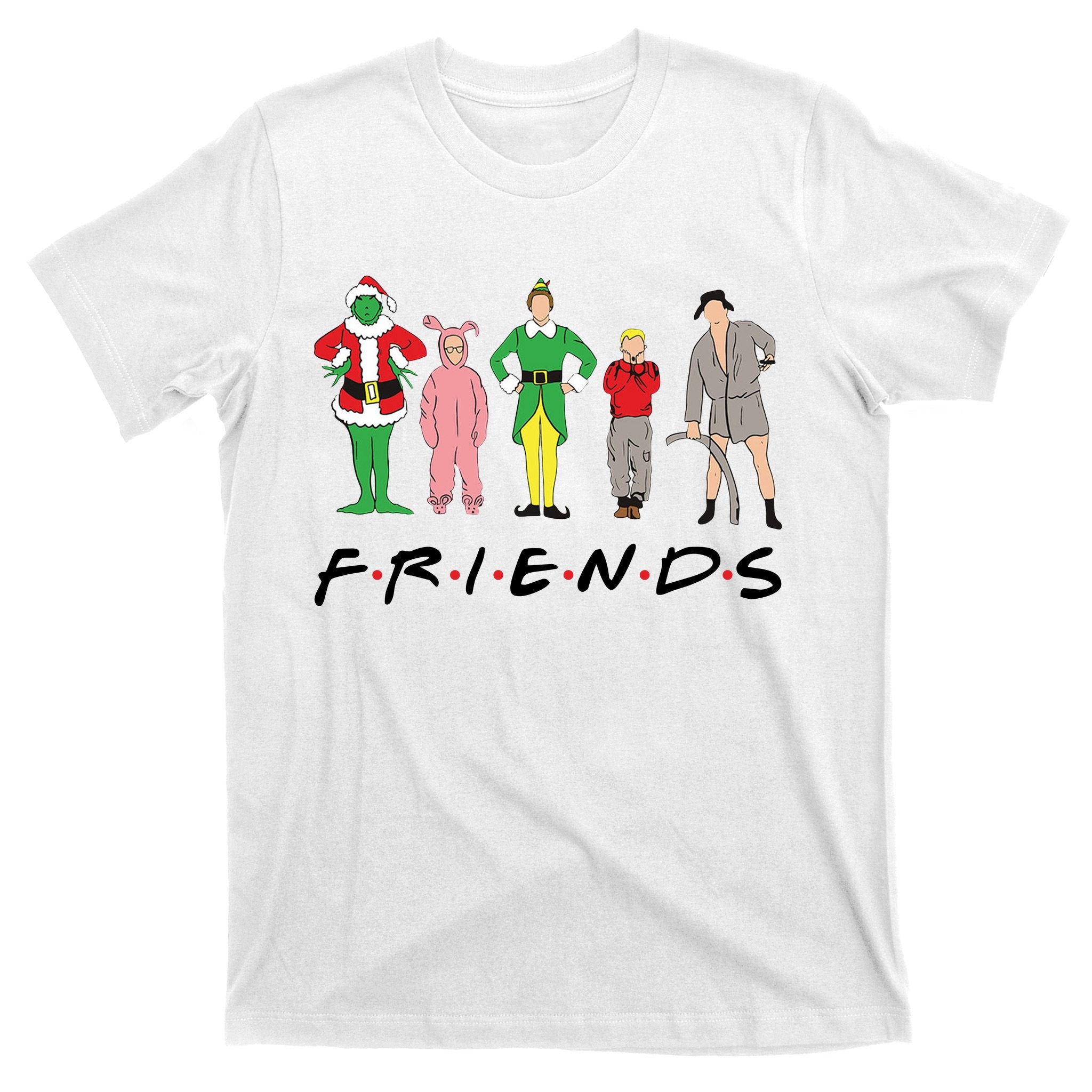 Friends Christmas Family Classic Movies Funny T-Shirt