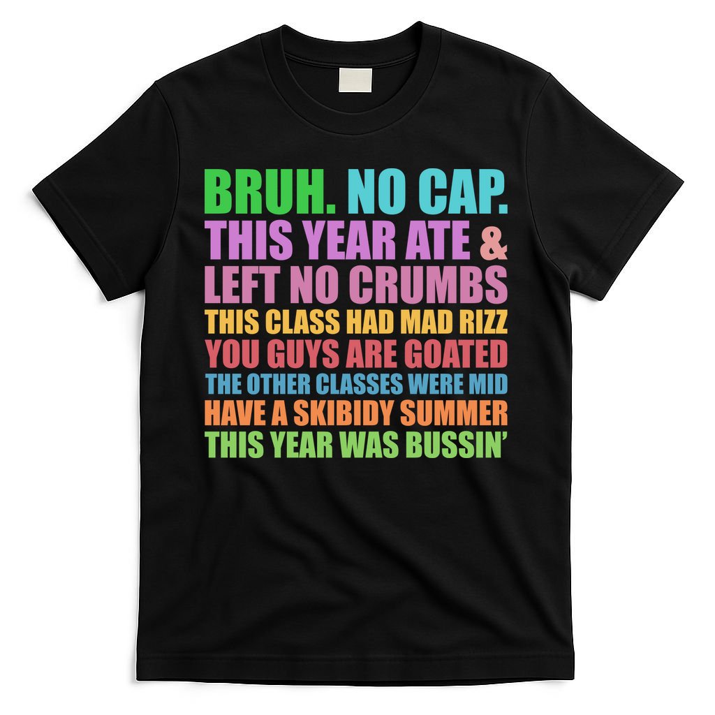 Funny Cringe Gen A Slang Last Day Of School 2025 T-Shirt