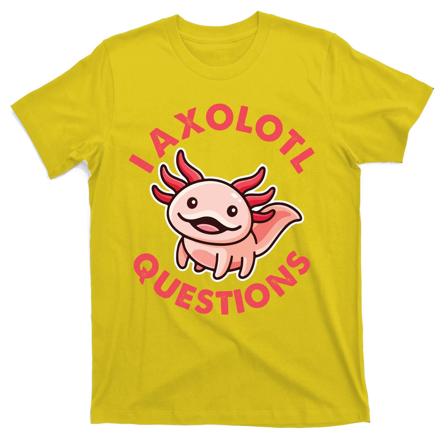 Funny Cute I Axolotl Questions T-Shirt