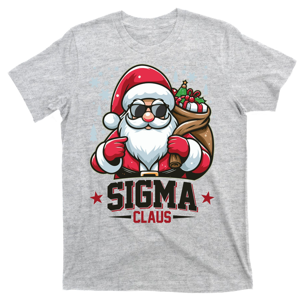 Funny Christmas Sigma Claus Cool Santa Rizz Rizzler Meme T-Shirt