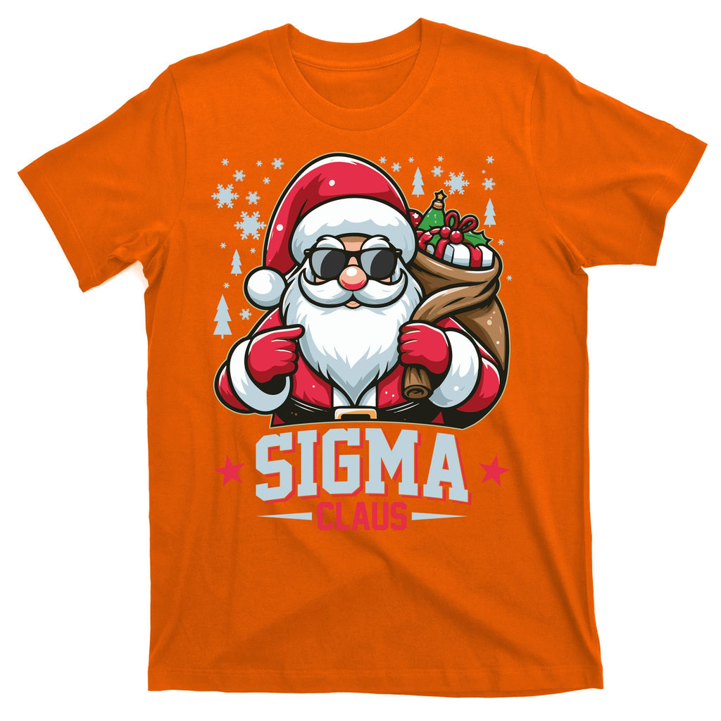 Funny Christmas Sigma Claus Cool Santa Rizz Rizzler Meme T-Shirt