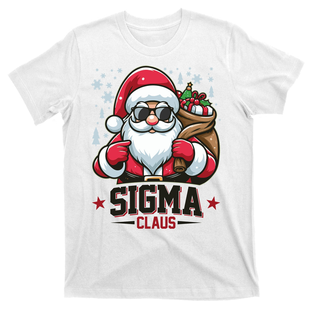 Funny Christmas Sigma Claus Cool Santa Rizz Rizzler Meme T-Shirt