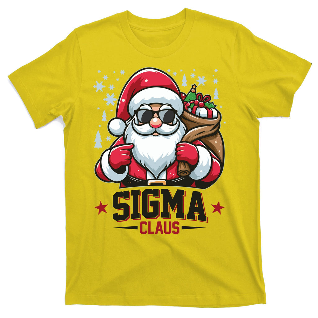 Funny Christmas Sigma Claus Cool Santa Rizz Rizzler Meme T-Shirt