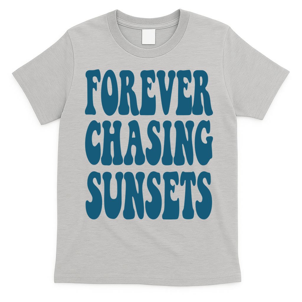 Forever Chasing Sunsets Retro Summer T-Shirt