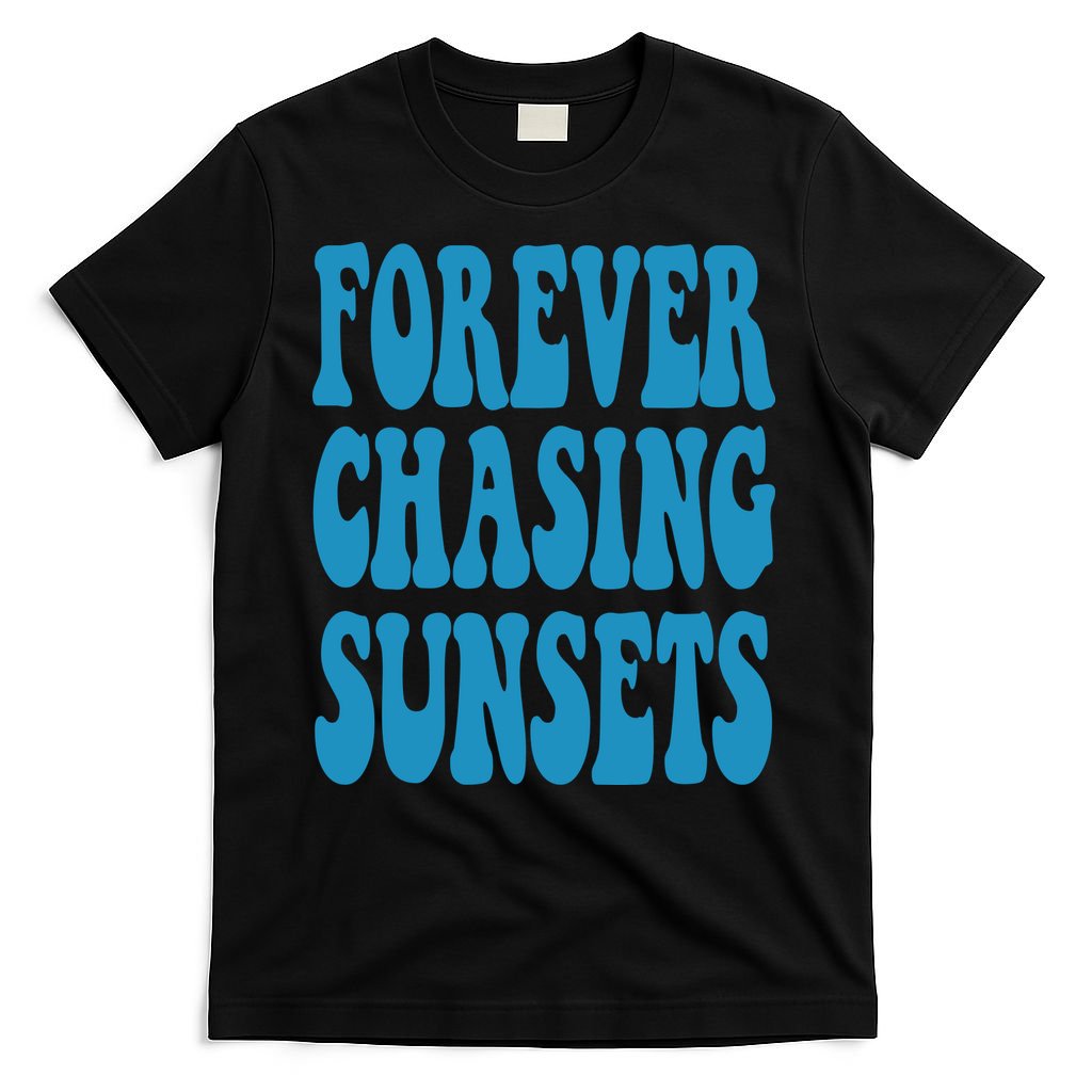 Forever Chasing Sunsets Retro Summer T-Shirt