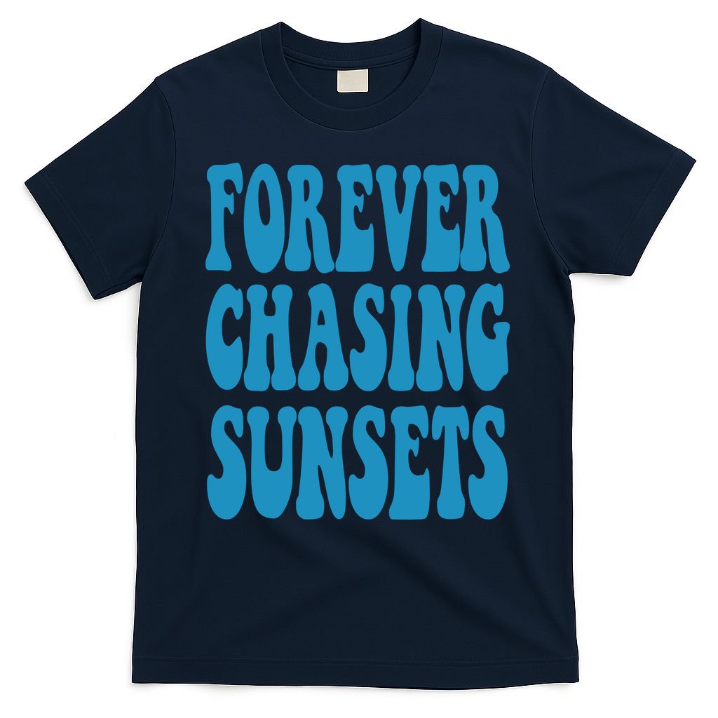 Forever Chasing Sunsets Retro Summer T-Shirt