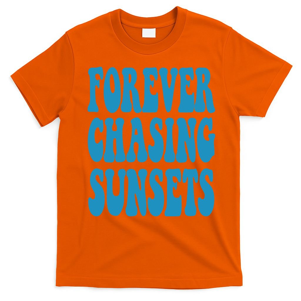 Forever Chasing Sunsets Retro Summer T-Shirt