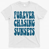 Forever Chasing Sunsets Retro Summer T-Shirt